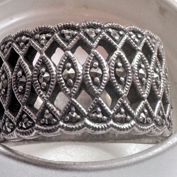 💍 Stunning Vintage Boho Chic Weaved .925 Sterling Silver Weaved Celtic Ring - Picture 2 of 16